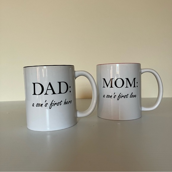 no brand Other - Mom & Dad Son Coffee Mugs New in Box